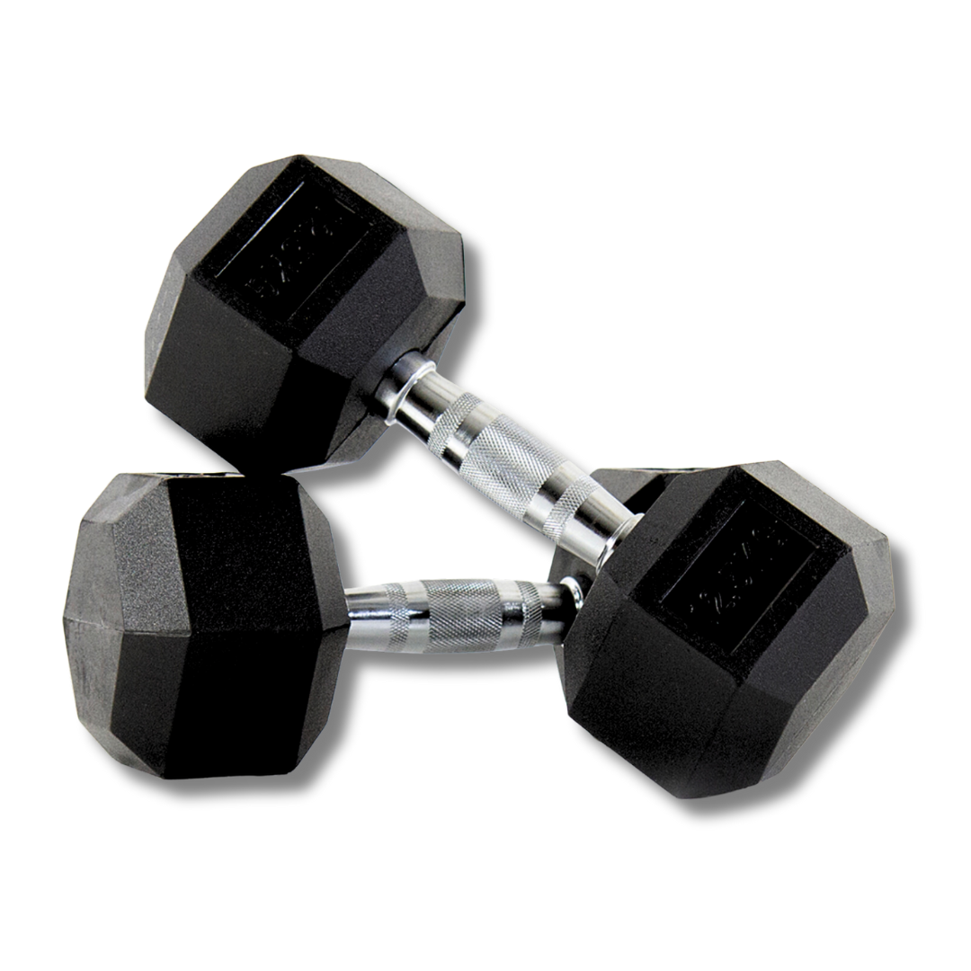 "Hexa 12.5 kg dumbbells set for progressive workouts"