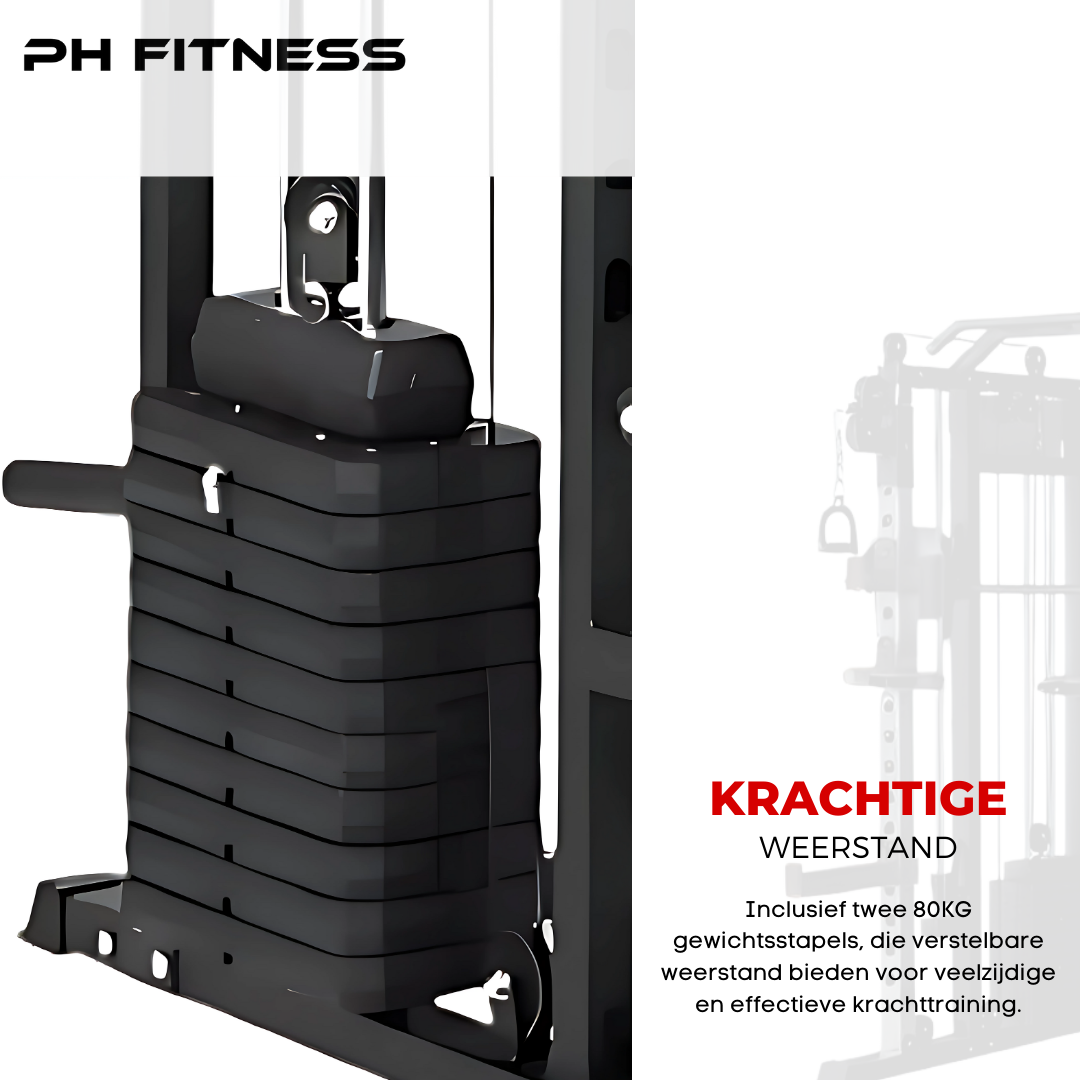 Premium Power Rack met Smith Machine en 160KG Weight Stack