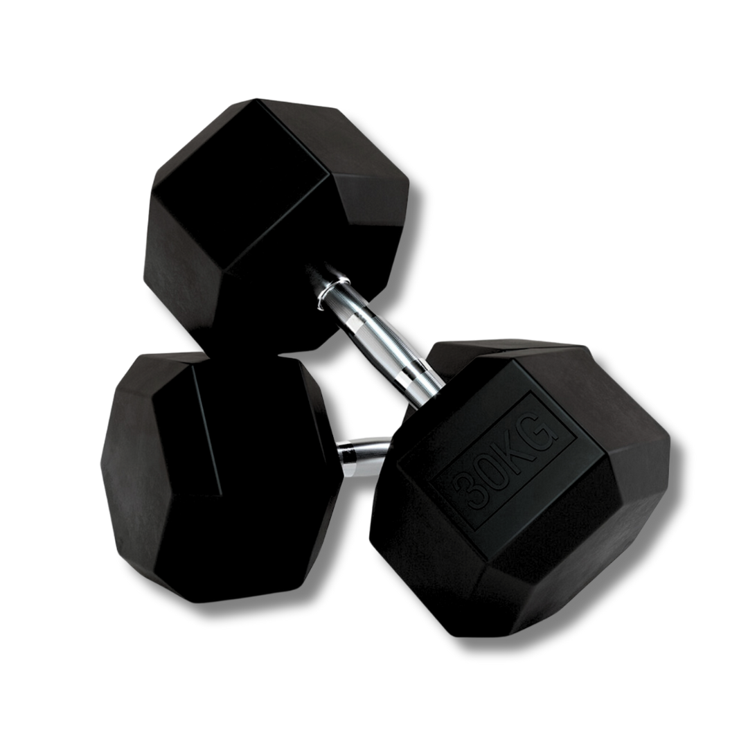 "Heavy-duty gym dumbbells 30kg"