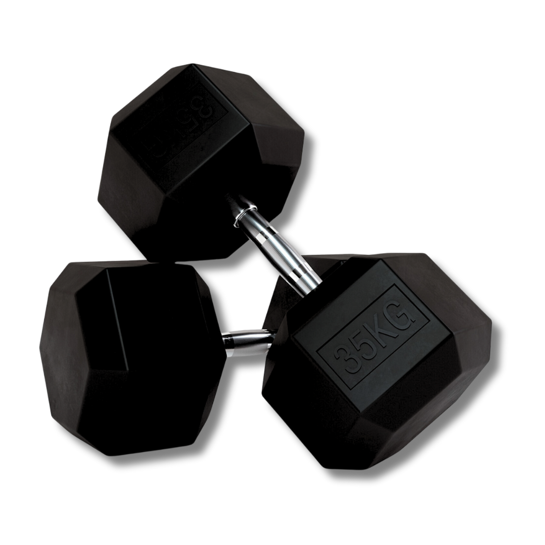 "Non-slip 35 hexa dumbbells for lifting"