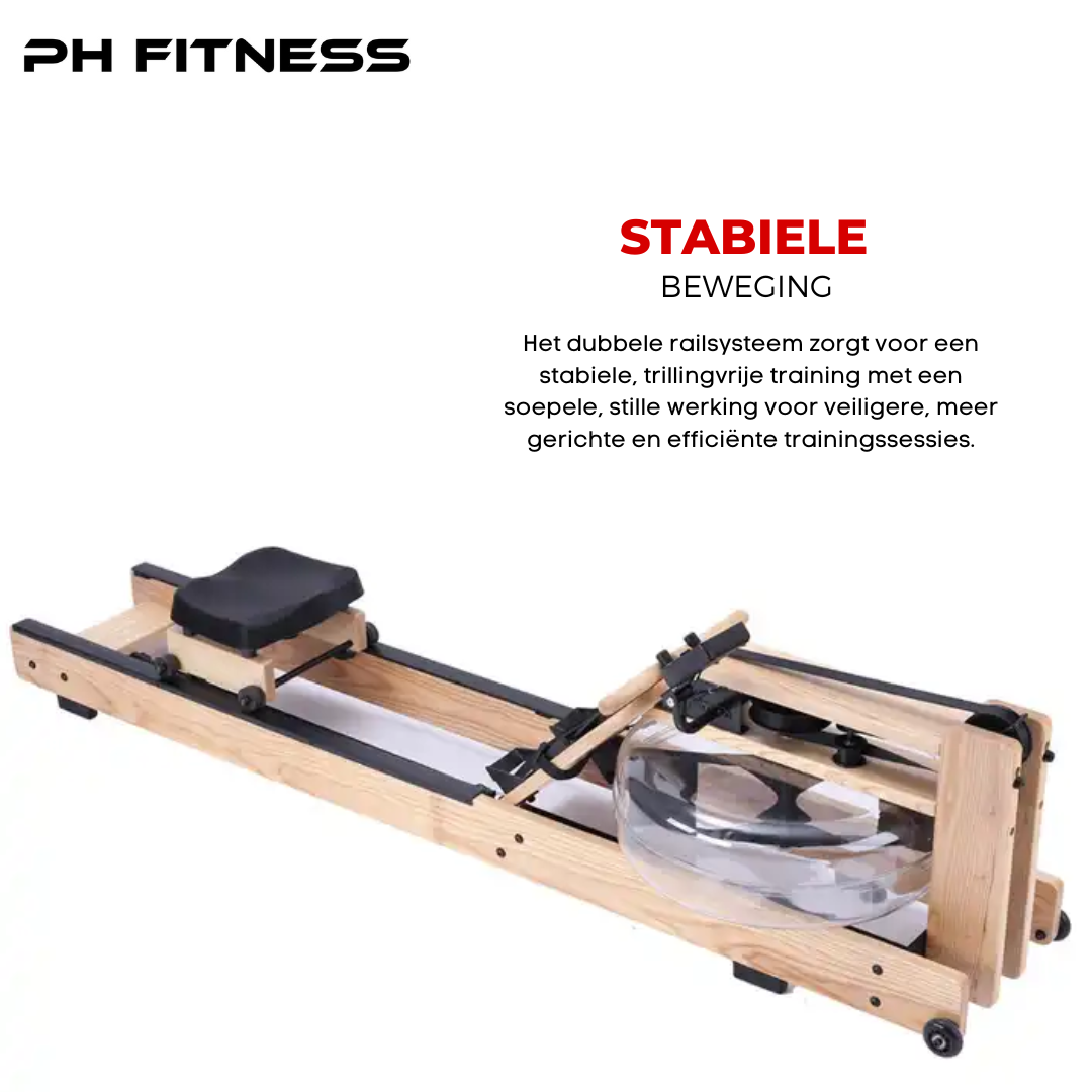 Rameur en bois pliable avec résistance à l'eau