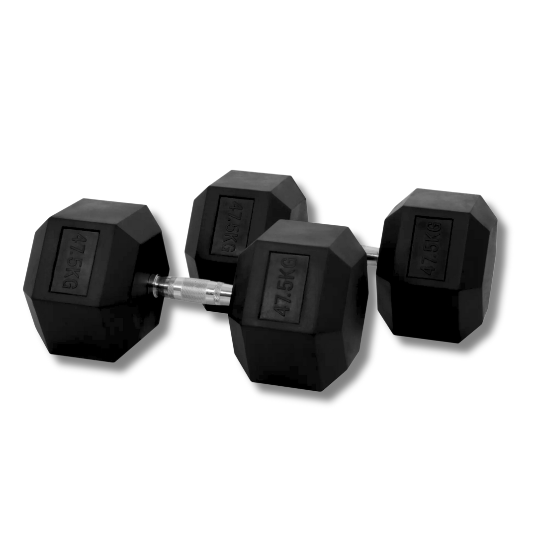 "Hex47.5_KGdumbbells for full-body workouts"