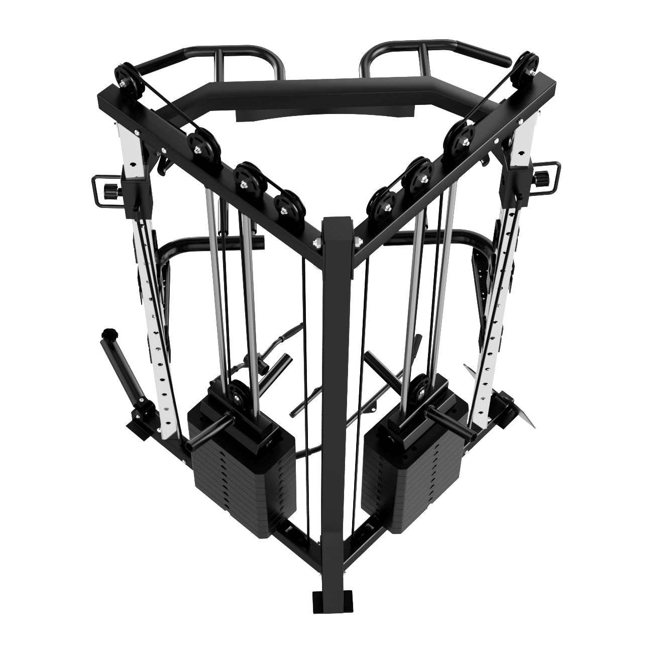 V-Frame Cable Crossover – Dubbele Pulley Krachtstation met 160KG Gewichtstapels