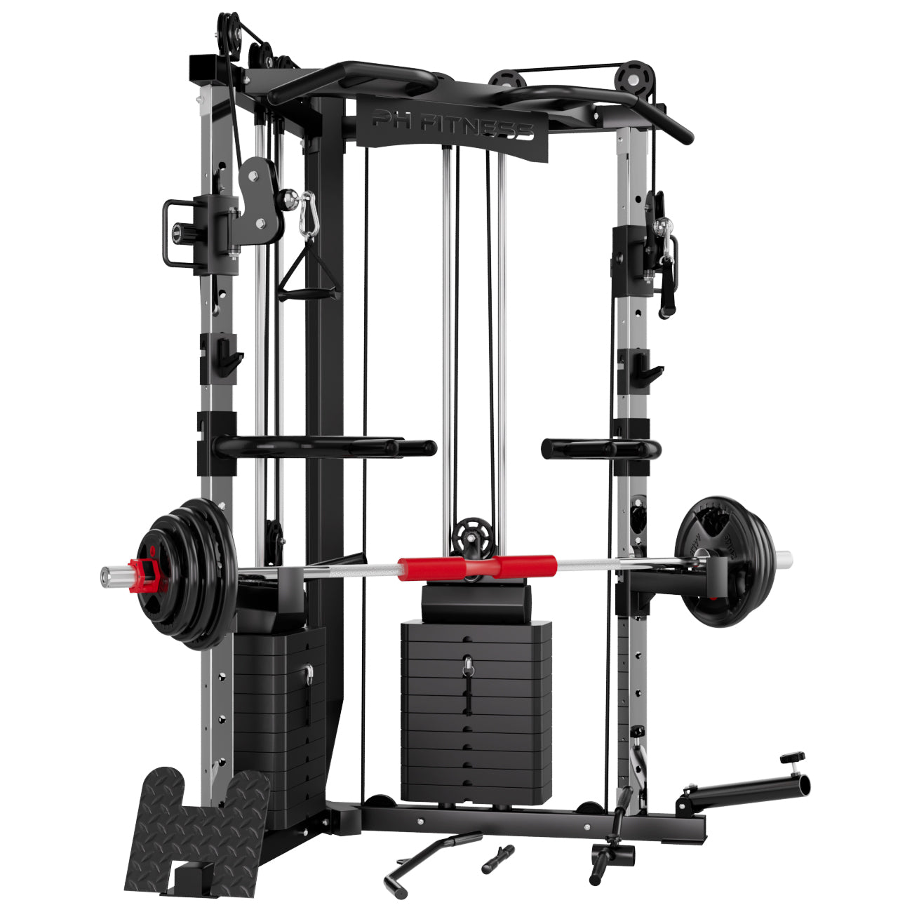 V-Frame Cable Crossover – Dubbele Pulley Krachtstation met 160KG Gewichtstapels