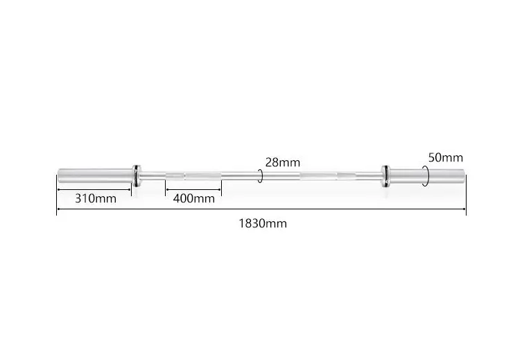 "Olympische Halterstang 180cm - Perfect for Powerlifting and Weight Training"
- PH Fitness