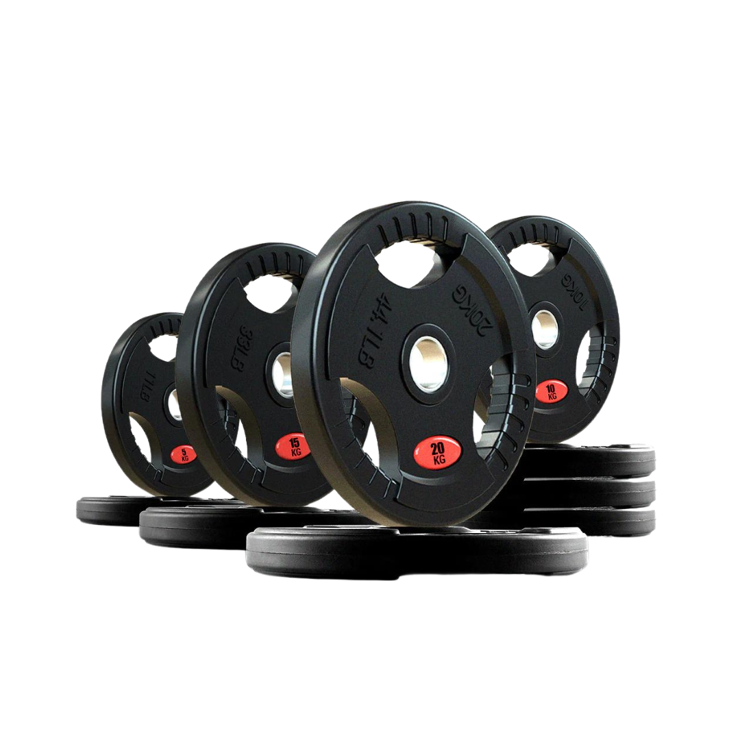 "Tri Handle Plates Voordeelset van PH Fitness voor krachttraining en gewichtheffen"