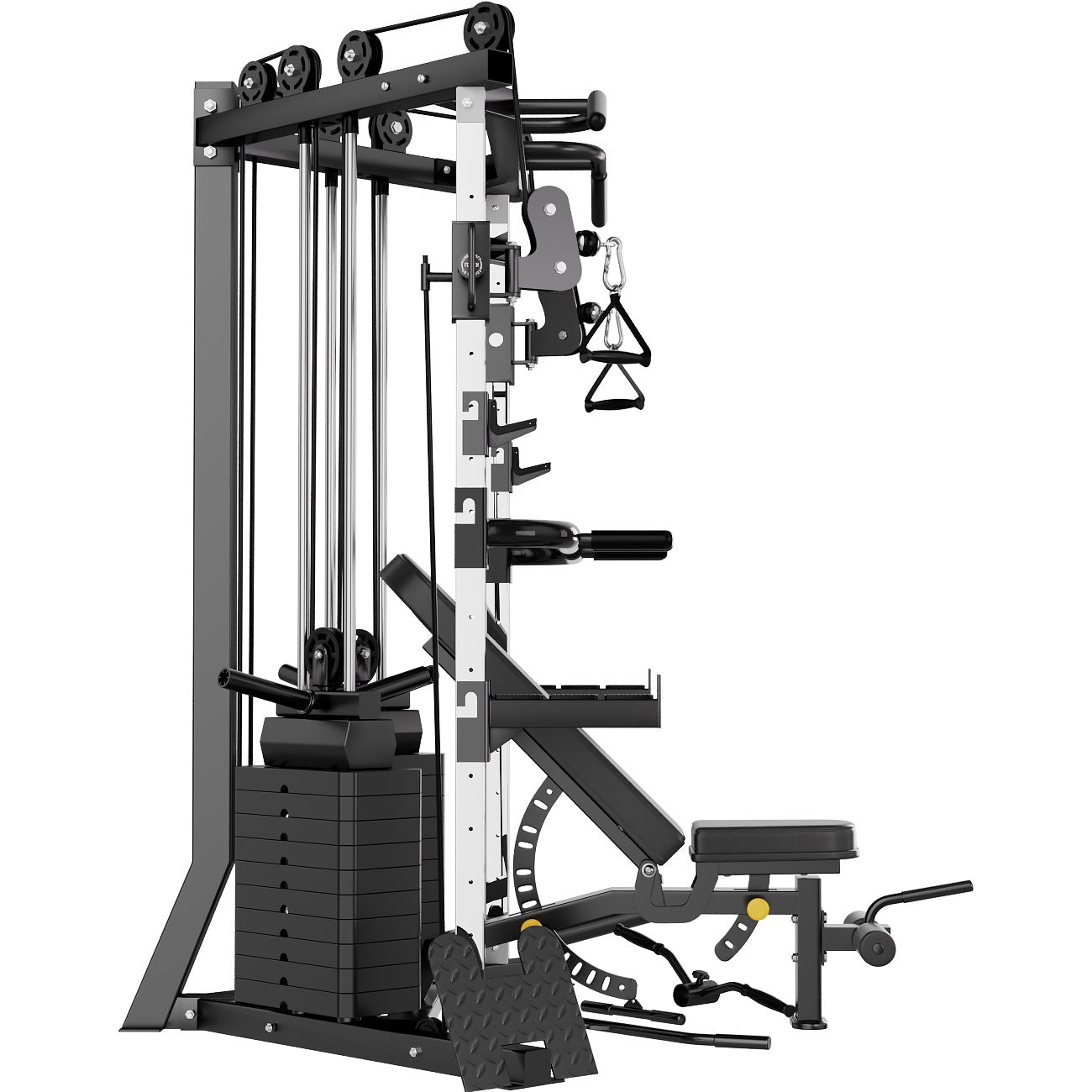 V-Frame Cable Crossover – Dubbele Pulley Krachtstation met 160KG Gewichtstapels