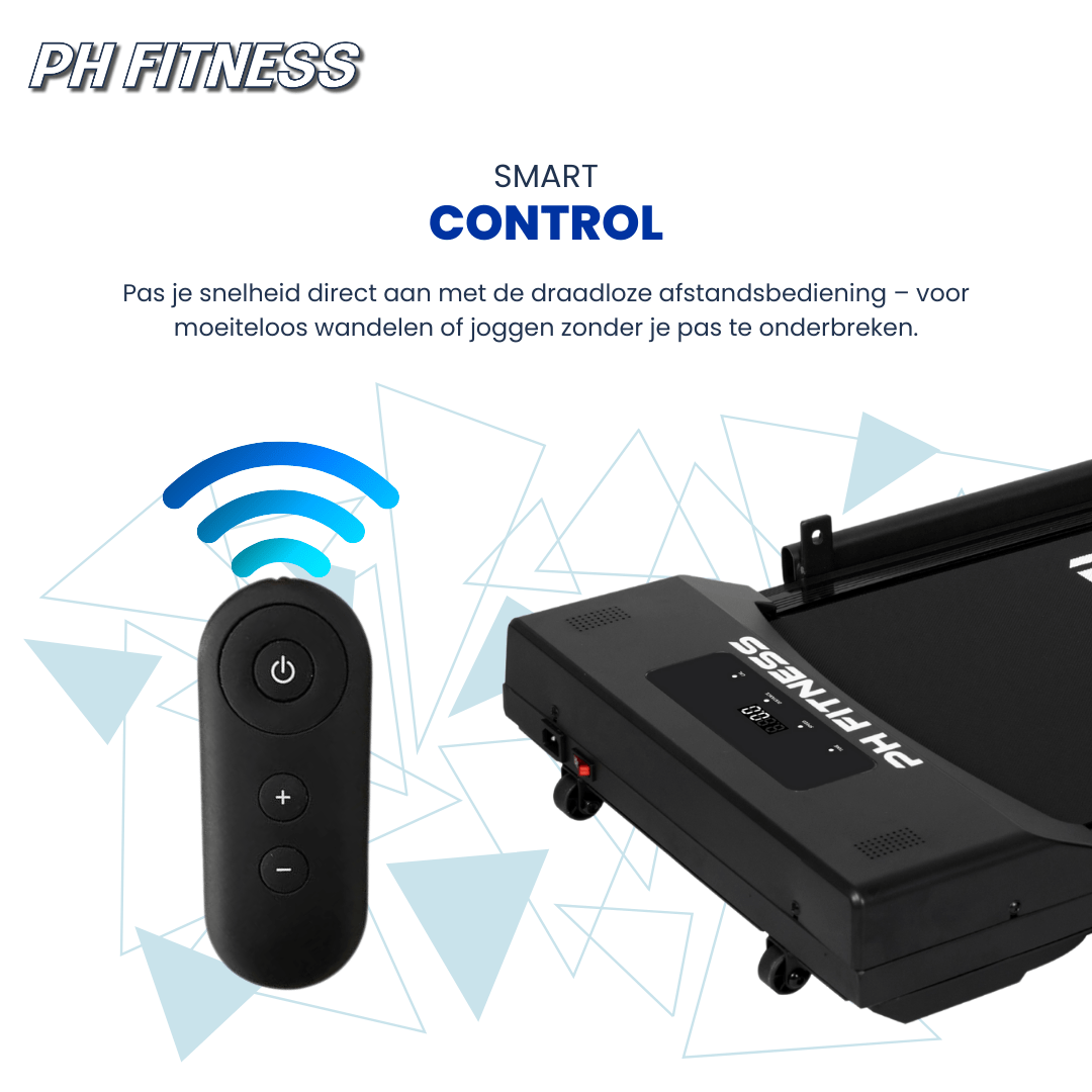 PH Fitness Loopband – 8 km/u - Incline & Handmatige Helling – Black / Zwart – Walking Pad – Loopband voor Thuis – Loopb - PH Fitness