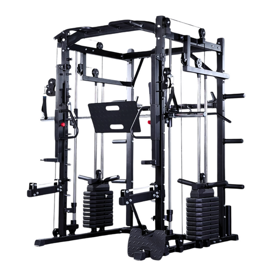 Premium Power Rack met Smith Machine, Leg Press en 160KG Gewichtsstapel