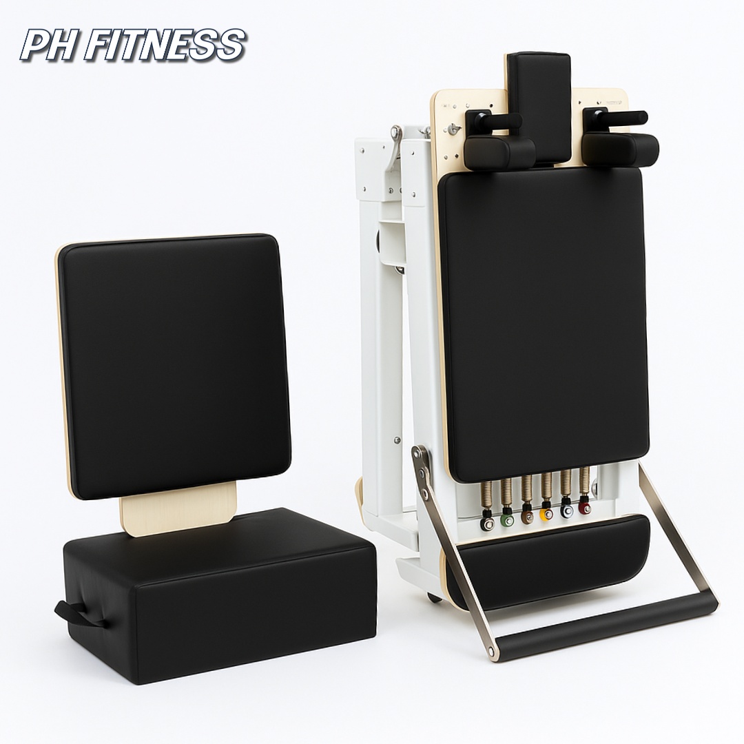 Opvouwbare Pilates Reformer – Premium Studio Kwaliteit met Verstelbare Veerweerstand