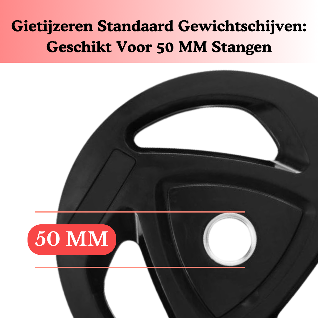 "PH Fitness premium gewichtenschijven set voor gewichtheffen en krachttraining"
