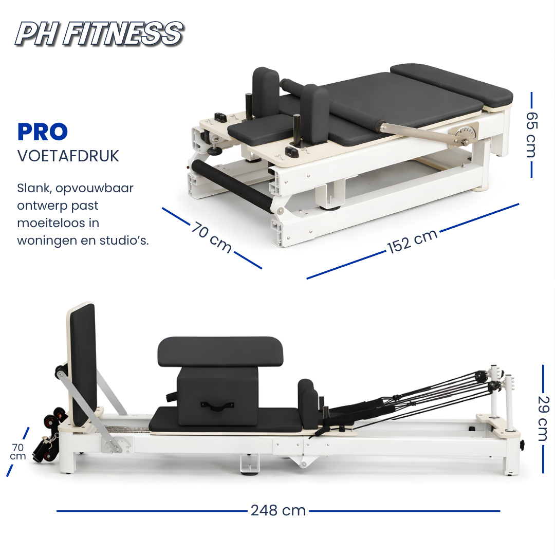 PRO Aluminium Pilates Reformer - Foldable Edition