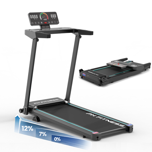 TH-900 Opvouwbare Loopband – 3.0HP, 12km/u, 12% Incline, Bluetooth, 130kg Draagvermogen