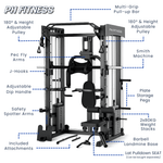 PH Fitness All-in-One Power Rack avec Smith machine et piles de poids de 160 kg – image produit 6