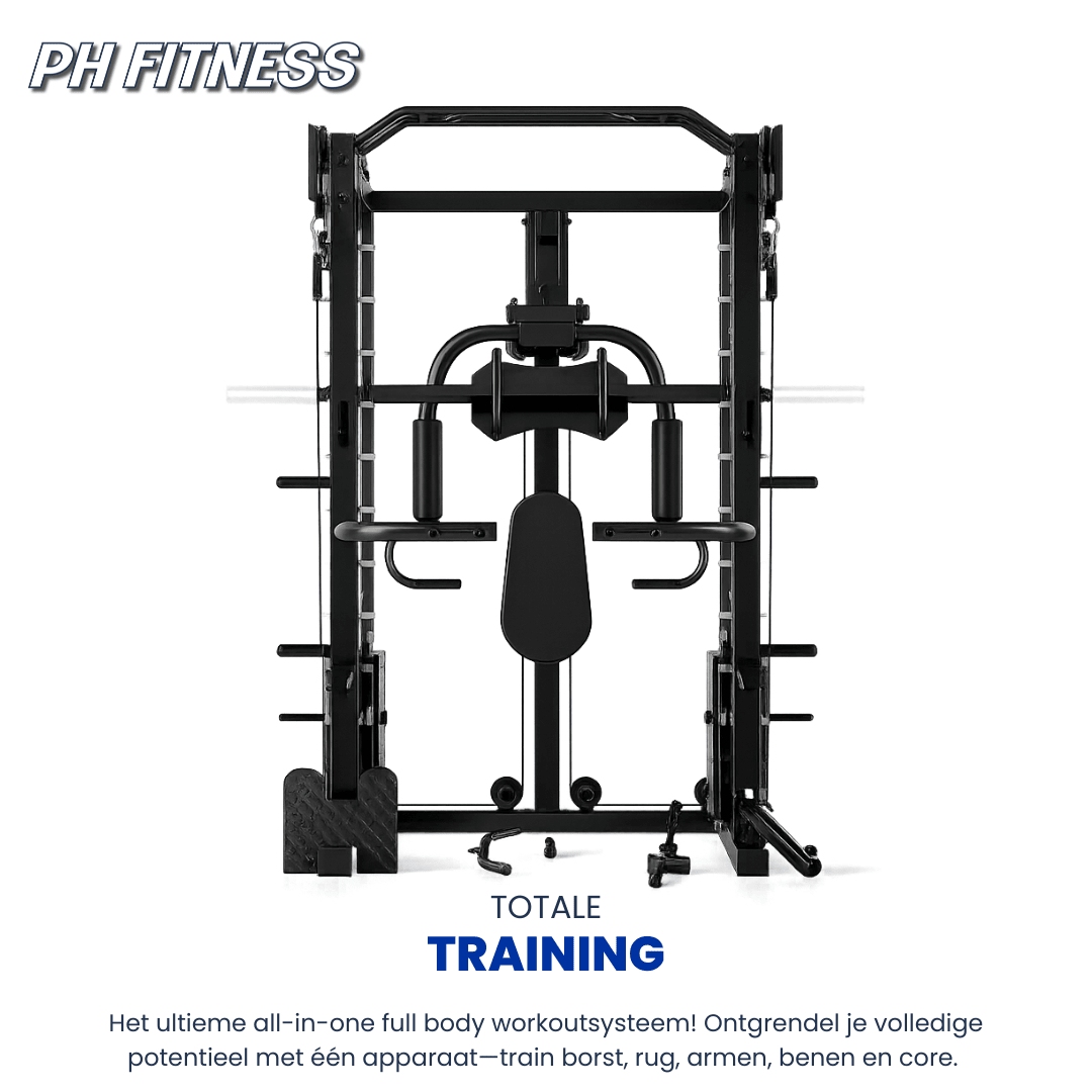 PH Fitness All-in-One Power Rack avec Smith machine et piles de poids de 160 kg – image produit 2