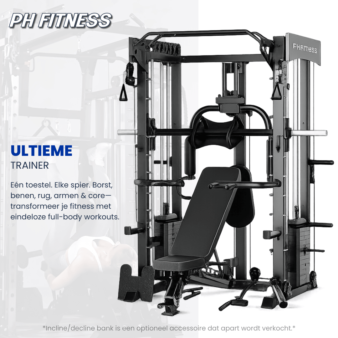 PH Fitness All-in-One Power Rack avec Smith machine et piles de poids de 160 kg – image produit 8