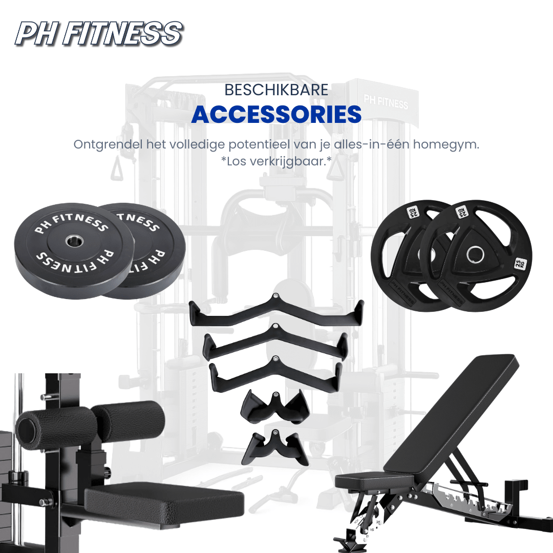 PH Fitness All-in-One Power Rack avec Smith machine et piles de poids de 160 kg – image produit 9