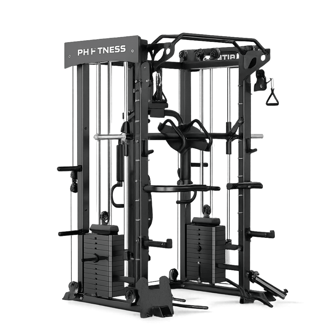 PH Fitness All-in-One Power Rack avec Smith machine et piles de poids de 160 kg – image produit 1