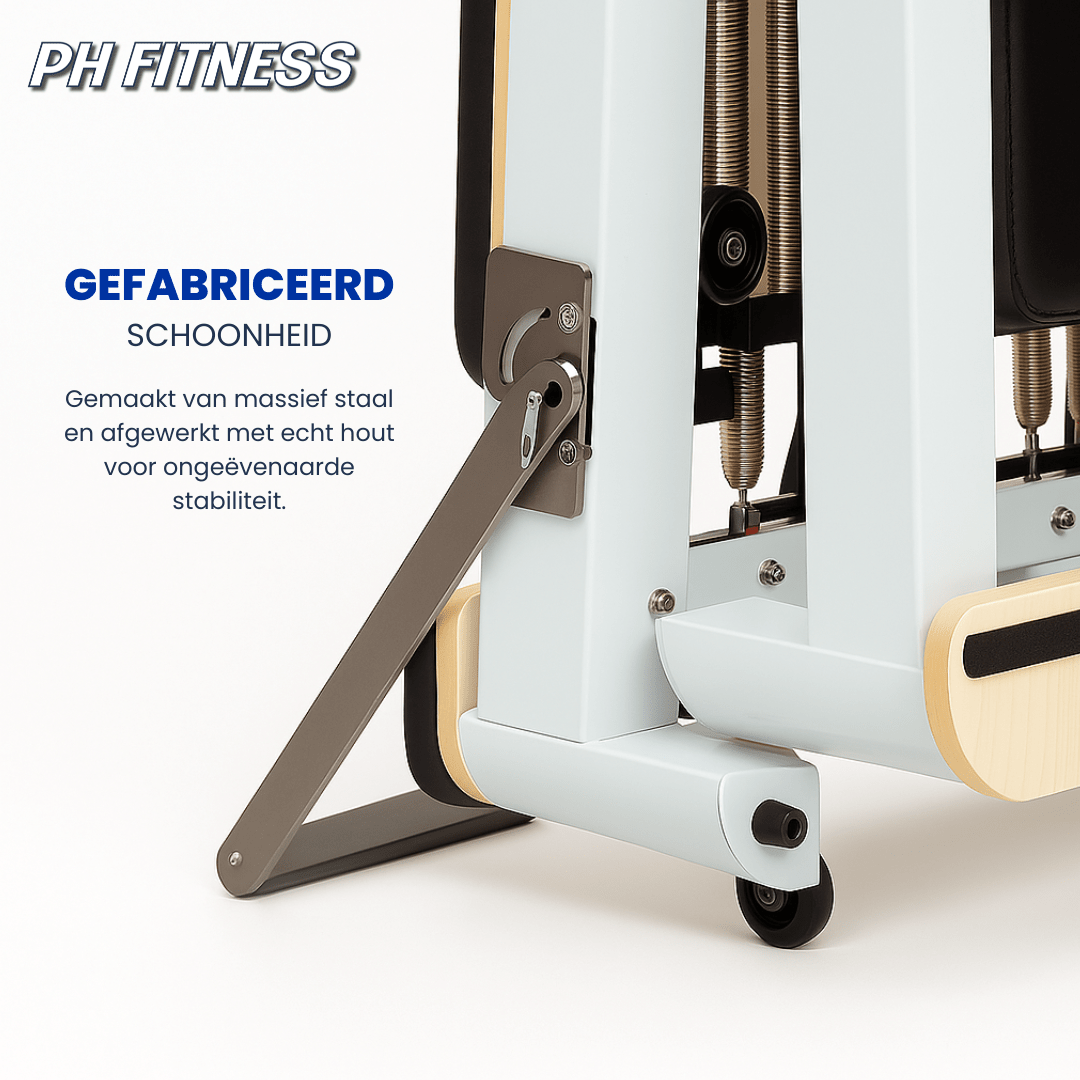 Bras de support et roulette de transport du Reformer Pilates pliable