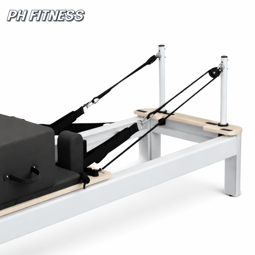 Système de poulies et poignées du Reformer Pilates PH Fitness en aluminium