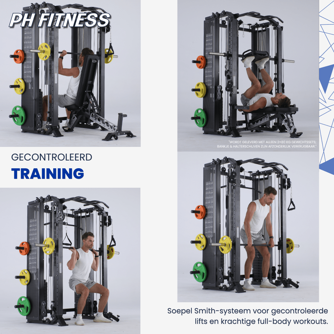 Apex Pro Rack met Jammer Arms - 160 KG Weight Stack - Physical Sports Group B.V.