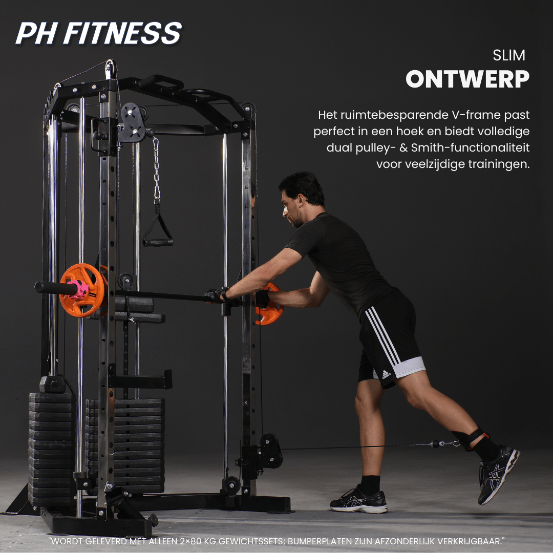 Corner Cable Crossover Smith Machine - 160KG Weight Stack - Physical Sports Group B.V.