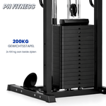 PH Fitness Dual Cable Crossover Functional Trainer avec deux piles de poids de 100 kg – image produit 4