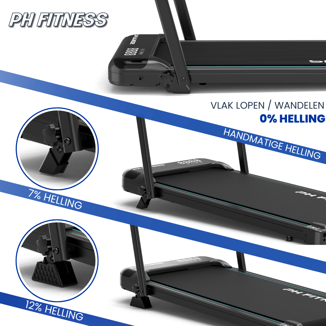 Fitrunner Loopband 10km/h Incline tot 12% - PH Fitness