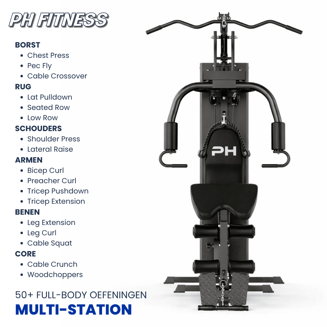 PH Fitness Heavy Duty Functional Trainer avec une pile de poids de 100 kg – image produit 4