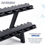 Hexa Dumbbell Set - 2 t/m 30KG met 2-Laags Rack - Physical Sports Group B.V.