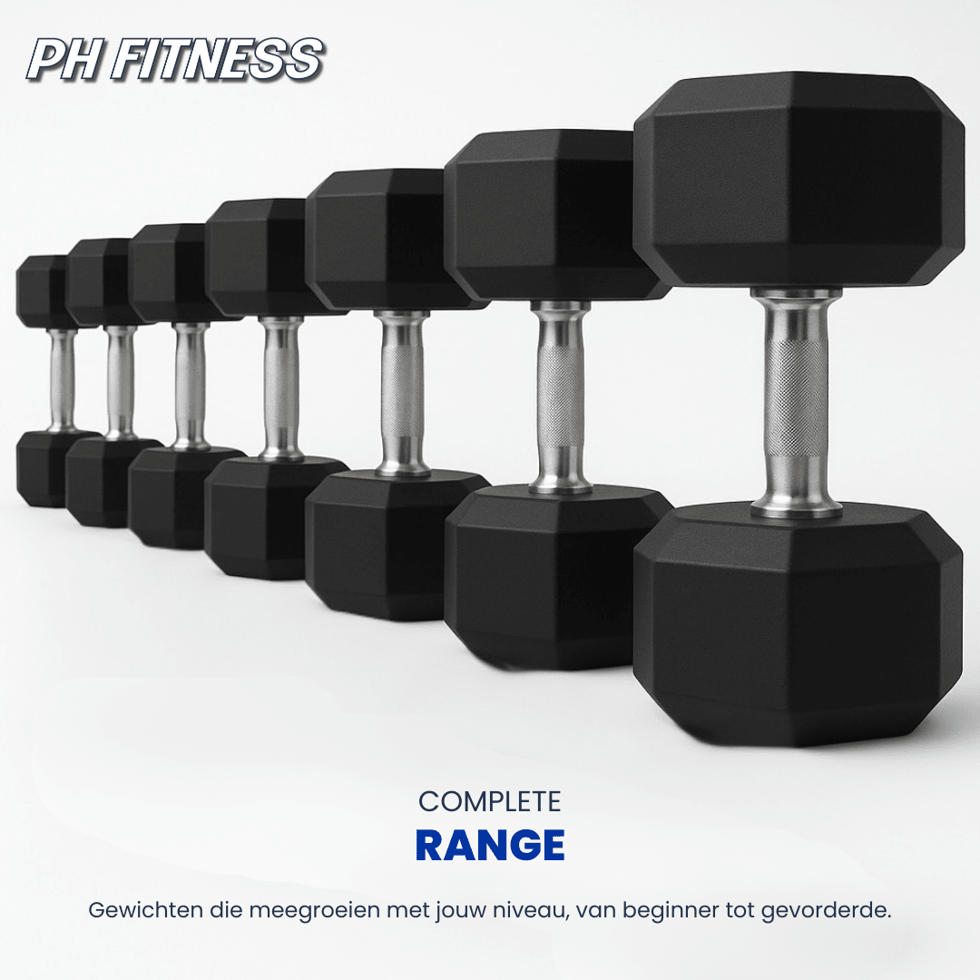 Hexa Dumbbells Sets - 2KG stappen - Physical Sports Group B.V.