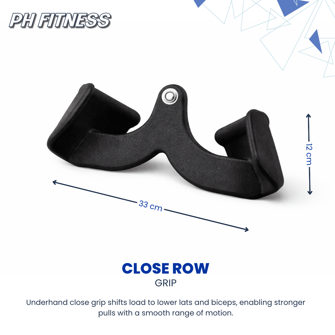 Multi Angle Kabelgreep Set PRO 5 - Delig met Carabiners – Ergonomische Kabelgrepen voor Lat Pulldown, Rows, Rugtraining & Fitness - PH Fitness