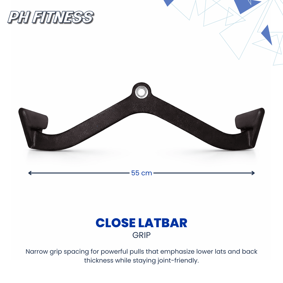 Multi Grip Kabelgreep Set 7 - Delig – Lat Pulldown & Row Attachments – Professionele Kabelmachine Handgrepen voor Rugtraining & Fitness - PH Fitness