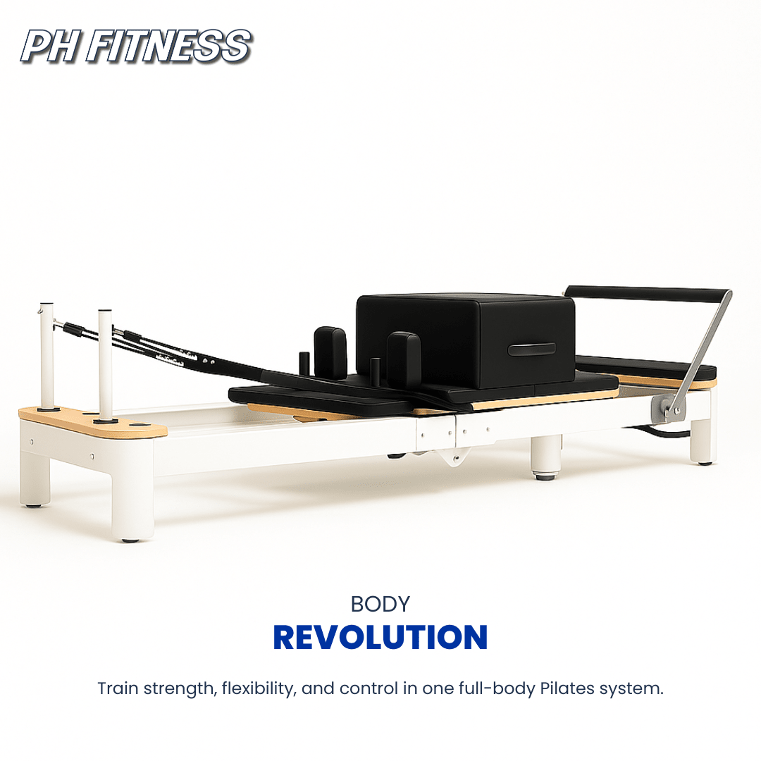 Opvouwbare Pilates Reformer – Premium Studio Kwaliteit met Verstelbare Veerweerstand - PH Fitness