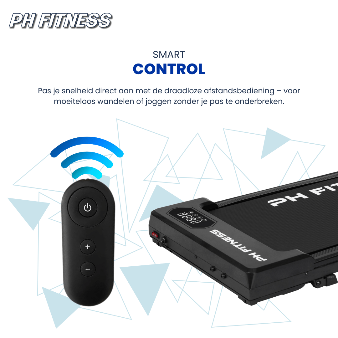PH Fitness Loopband – 8 km/u – Incline & Handmatige Helling – Opvouwbaar / Inklapbaar – CR - B3 – Black / Zwart - PH Fitness
