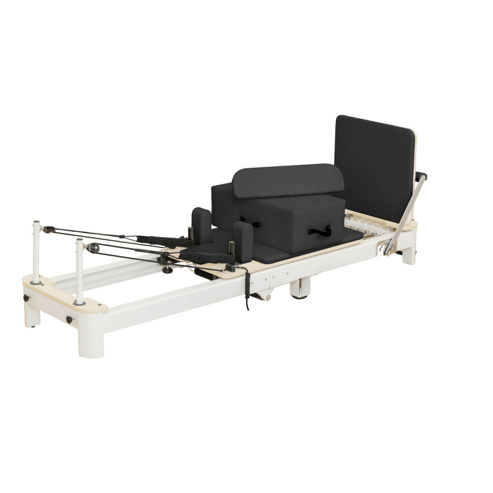 Reformer Pilates PRO PH Fitness en aluminium blanc avec box et accessoires