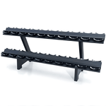 Ronde Dumbbell Set 2–20 kg met Rack – Complete Halterset 220 kg met Vaste Gewichtsstappen voor Krachttraining, Fitness & Home Gym - PH Fitness