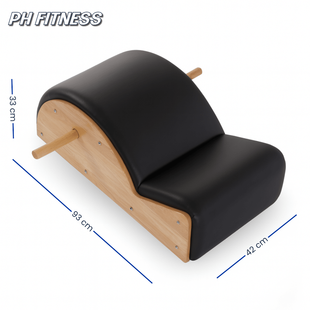 Schéma des dimensions du Pilates Spine Corrector PH Fitness