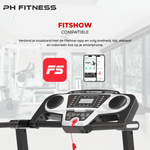 TR - 800 Opvouwbare Loopband – 1.5HP, 12km/u, Bluetooth App, 130kg Draagvermogen, 12 Programma’s - PH Fitness