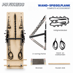 Ensemble complet d’accessoires de l’appareil mural Pilates avec ressorts, câble de sécurité, sangles et bâton en bois