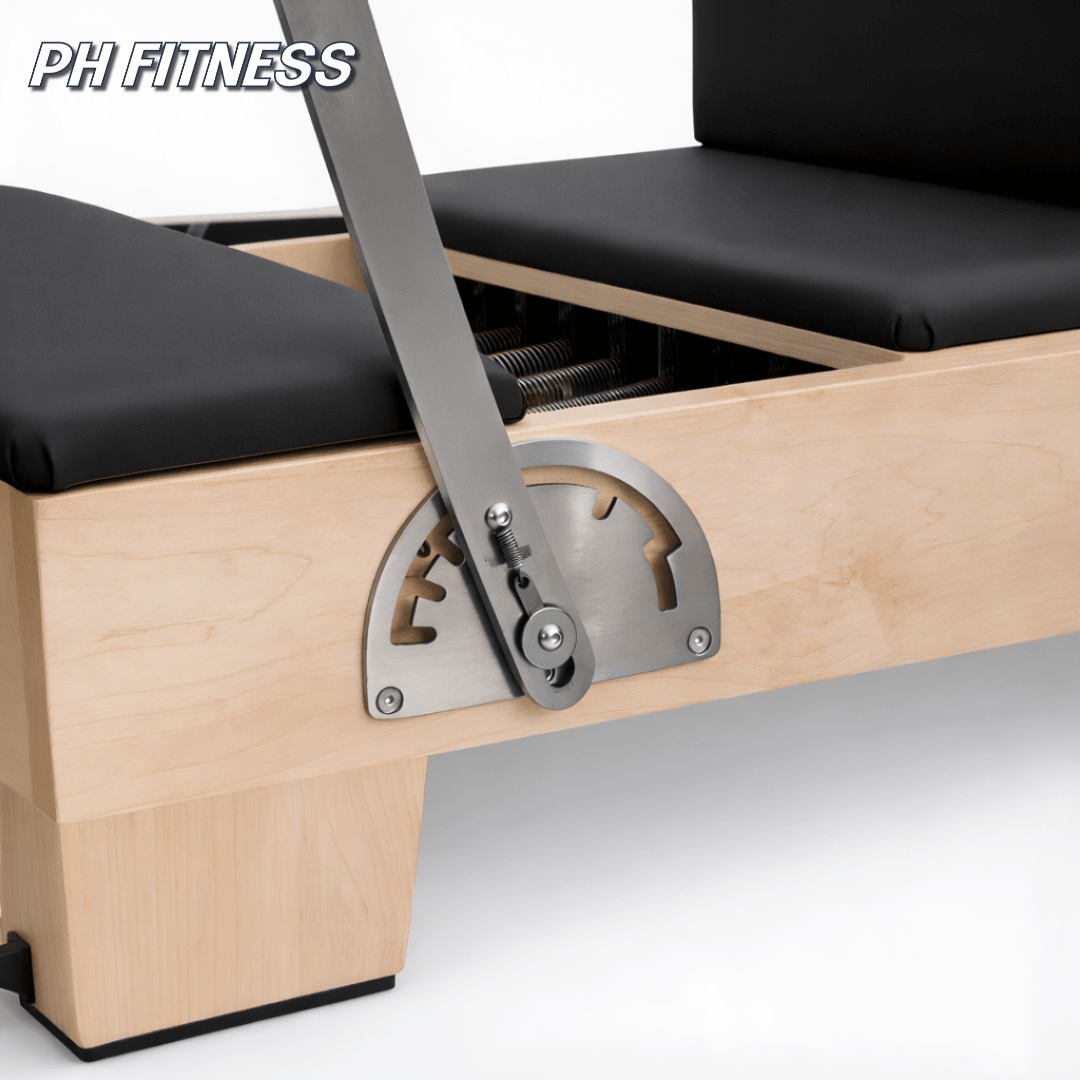 Barre de pieds réglable du Reformer Pilates en bois