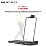 WP - 400 Opvouwbare Loopband – 1.5HP, 8km/u, Bluetooth App, 130kg Draagvermogen, 12 Programma’s - PH Fitness
