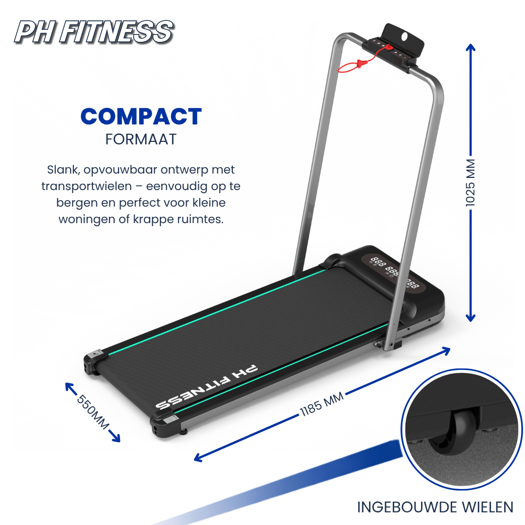 Walking pad pliable PH Fitness WP-400 jusqu’à 8 km/h – image produit 6
